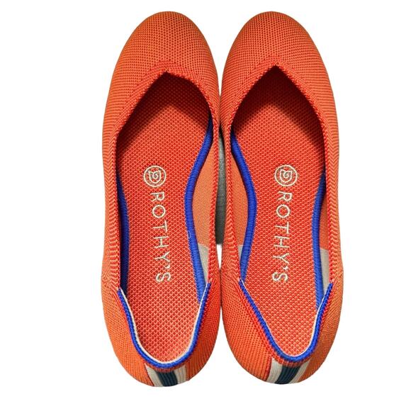 ROTHY'S Shoes - Rothy's The Flat in Persimmon Retired Color Ballet Round Toe Size 6.5